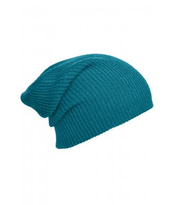 Unisex Knitted Long Beanie Petrol 8004