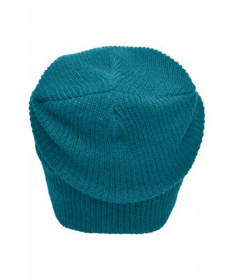 Unisex Knitted Long Beanie Petrol 8004
