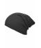 Unisex Knitted Long Beanie Donkergrijs melange 8004