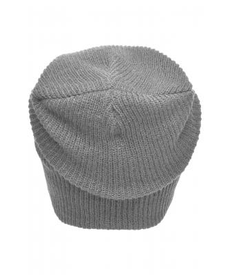 Unisex Knitted Long Beanie Lichtgrijs-melange 8004