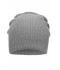 Unisex Knitted Long Beanie Lichtgrijs-melange 8004
