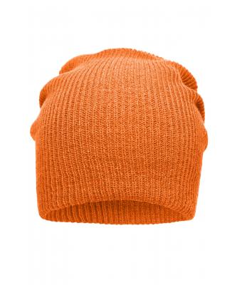 Unisex Knitted Long Beanie Orange 8004