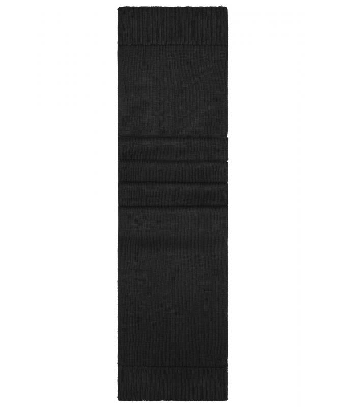 Unisexe Écharpe mélange basique Noir 8243