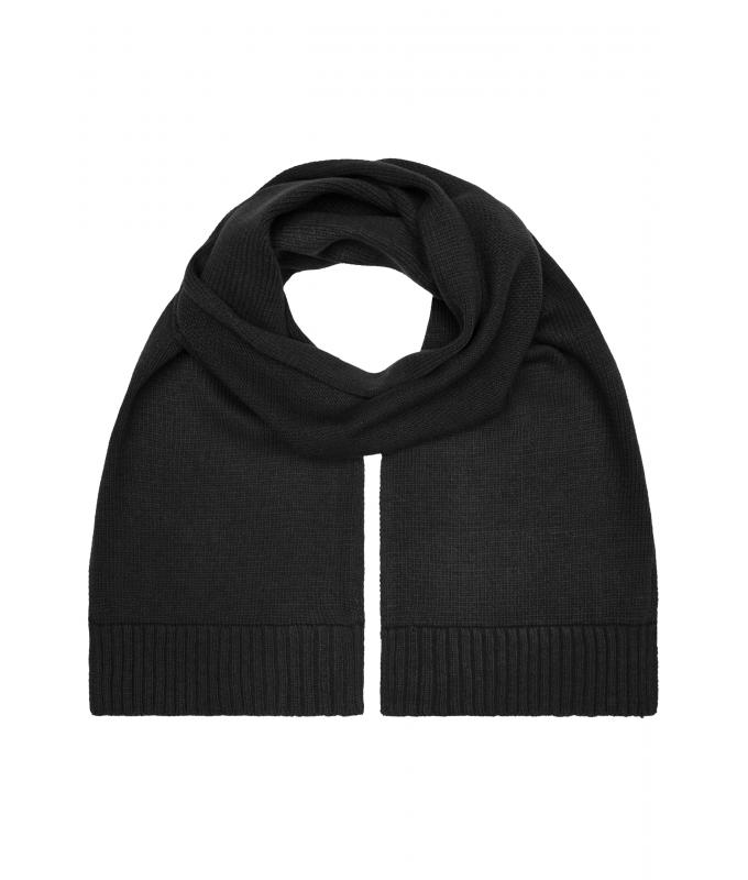 Unisexe Écharpe mélange basique Noir 8243