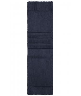 Unisex Melange Scarf Basic Navy 8243