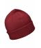 Unisex Melange Hat Basic Dark-red 8244