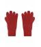 Unisex Melange Gloves Basic Donkerrood 8245