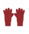 Unisex Melange Gloves Basic Dark-red 8245