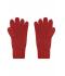 Unisex Melange Gloves Basic Dark-red 8245