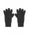 Unisex Melange Gloves Basic Zwart 8245