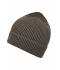 Unisex Ribbed Beanie Donker-olijf/antraciet 8320