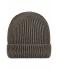 Unisex Ribbed Beanie Dark-olive/anthracite 8320