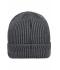 Unisex Ribbed Beanie Anthracite/black 8320