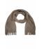 Unisex Ribbed Scarf Donker-olijf/antraciet 8321