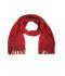 Unisex Ribbed Scarf Donkerrood/antraciet 8321