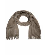 Unisex Ribbed Scarf Dark-olive/anthracite 8321