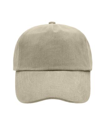 Unisex 5 Panel Cap Licht khaki 7846