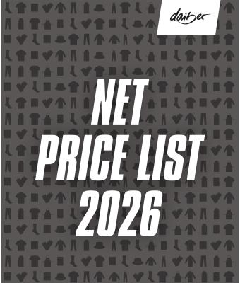 Unisexe Pricelist net-prices DE/EN 12243