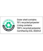 RCS Outer shell 15% Lining 100%
