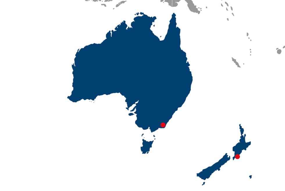 Vertriebspartner in Australien und Neuseeland
