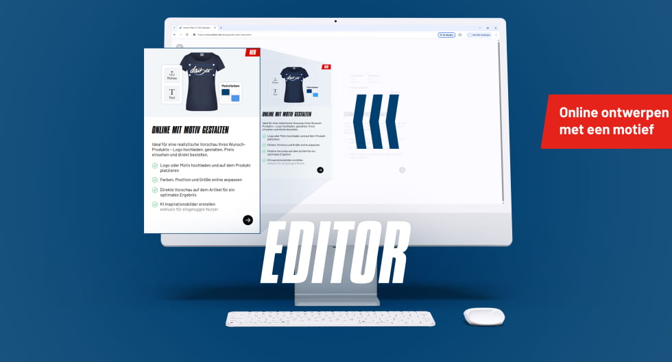 Ontwerp je textiel met behulp van onze editor