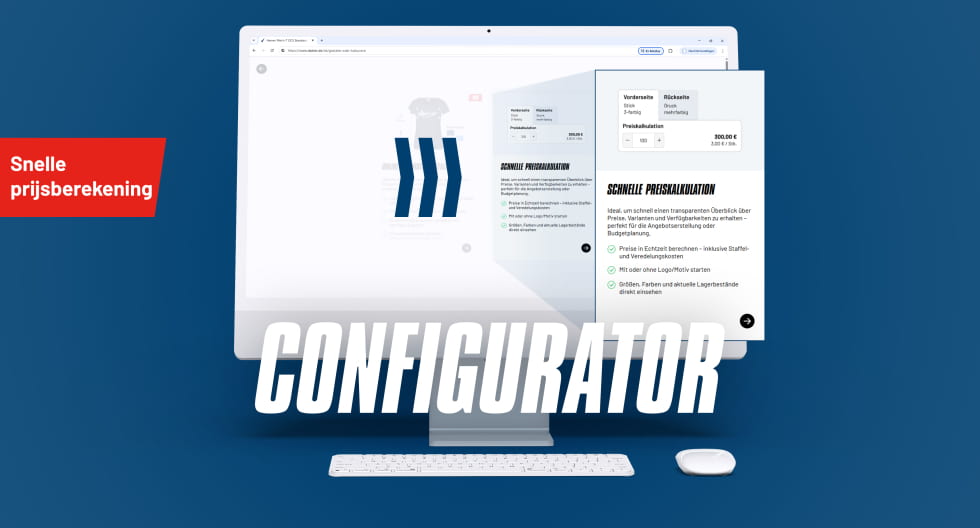 Snelle prijsberekening voor uw afwerkingsopties met behulp van onze configurator