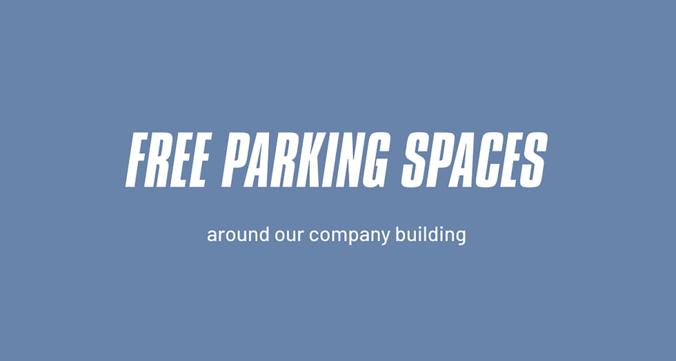 Free parking spaces
