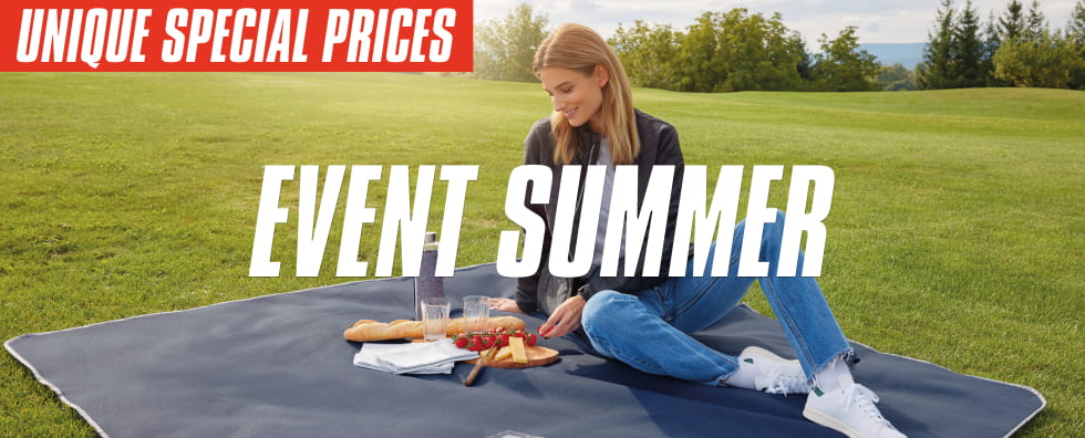 Benefit from our current event summer promotion. Discover top products for your next summer event at special prices.
