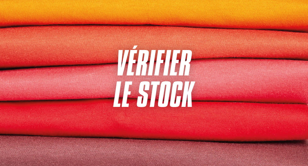 Vérifier le stock: nos stocks sont mis à jour toutes les heures.