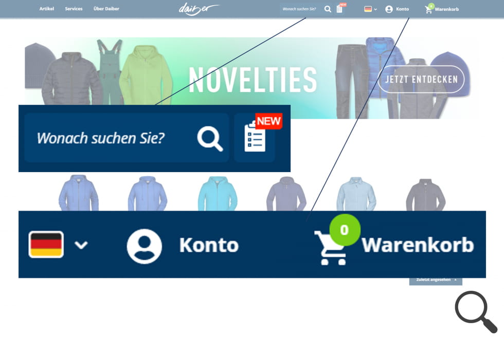 Header und Footer neuer Look