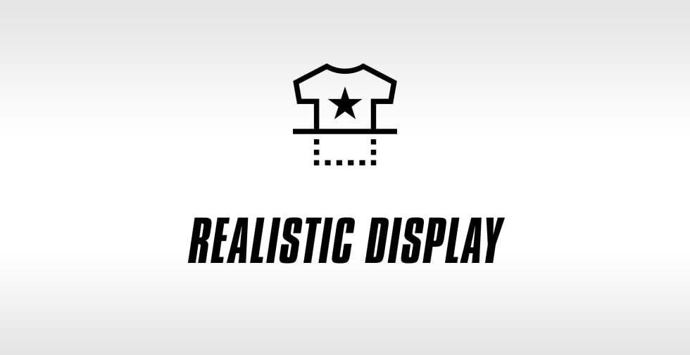 Editor advantage – realistic display