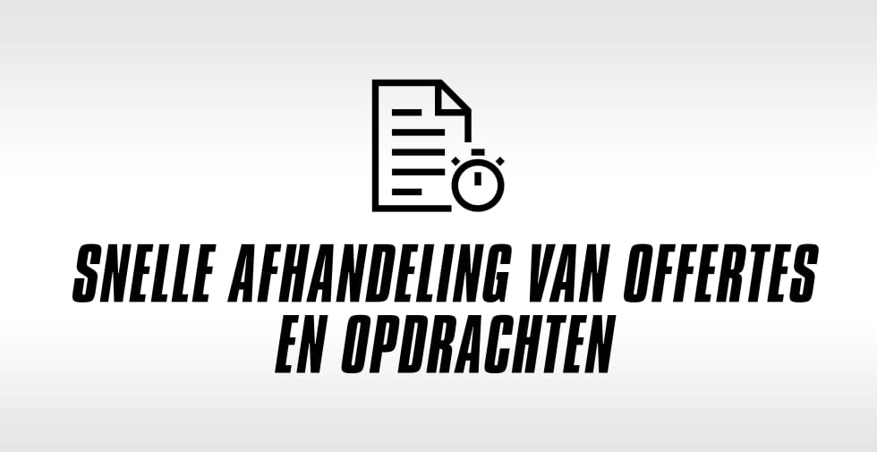 Voordeel voor redacteuren – Snelle offerte- en orderafhandeling