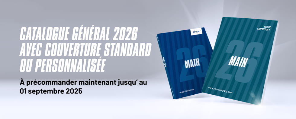Précommandez dès maintenant le nouveau catalogue principal Daiber pour 2026.